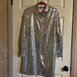 Southern Fried Chics Sequin Shirt Dress XL